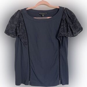 Banana Republic navy blue top